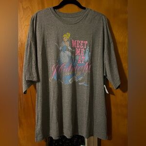 Disney Cinderella “Meet me at Midnight” oversized Tshirt Brand new